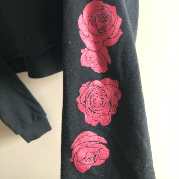 Cropped graphic hoodie - Picture 2 of 4